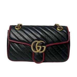 🔴SOLD🔴 GUCCI • MATELASSE DIAGONAL MARMONT BAG W/ DUST BAG & PRICE TAG
